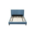 thumbnail image 2 of Kingway Furniture Bellas Microfiber Platform Queen Bed in Blue, 2 of 18