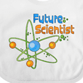 thumbnail image 4 of Inktastic Future Scientist with Atom Boys or Girls Baby Bib, 4 of 4