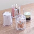 thumbnail image 3 of Transparent Plastic Cotton Swab Container, Cotton Swab Dispenser, Versatile Large Capacity Jewelry Box, 3 of 4