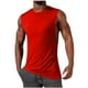 thumbnail image 2 of pstuiky Camisetas interiores de tirantes para hombre, Camiseta deportiva de color liso de alta elasticidad para hombre, cuello redondo, sin mangas, para fitness y musculación. xxxl, 2 of 6
