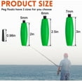 thumbnail image 3 of Peg Floats Fishing Bobbers, Catfish Floats Foam Cigar Fishing Float Bobbers Catfish Rig Slip Bobbers Fishing Cork Bobbers with Pipe Plug 3in 30pcs, 3 of 6