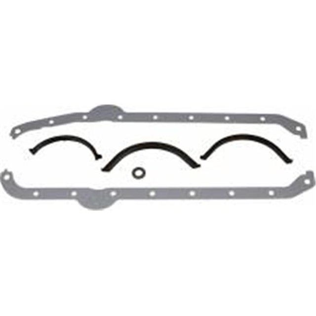 Allstar Performance ALL87220 LH Dipstick Oil Pan Gaskets with Thick Front Seal for Small Block Chevy