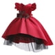 thumbnail image 4 of Elegante vestido de princesa de encaje, vestidos con bordados de flores para niñas, vestidos vintage para niñas, vestidos para fiesta de Navidad, vestido de baile rojo, 4 of 5