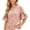 Hot Pink, variant on Blouses for Women Casual,Plaid Shirts for Women Gingham Top Checkered 3/4 Ruffle Sleeve T-shirt Round Neck Spring Tops