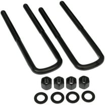 Dorman 929-735 Rear Leaf Spring Axle U-Bolt Kit for Specific Chevrolet / GMC Models, Semi-Gloss Black
