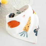 Baby Stuff Bibs & Burp Cloths 1pc Cotton Bandana Drool Bibs Cartoon Infant Baby Girl Boy Feeding Apron Saliva Towel 13