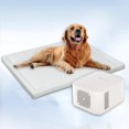 thumbnail image 1 of Pet Pad Cooling System for Summer, Consistent Cooling Water Mat for Dogs and Cats, No Chemical Gel or Refrigeration Needed, Machine Washable Bed, Ideal for Home and Crates (White Gray,XL), 1 of 5