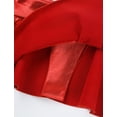 thumbnail image 7 of Kaerm Woman Metallic Wet look Liquid Nightclub Role Play Skater Skirt Pleated Ruffled Mini Skirt Red XXL, 7 of 7