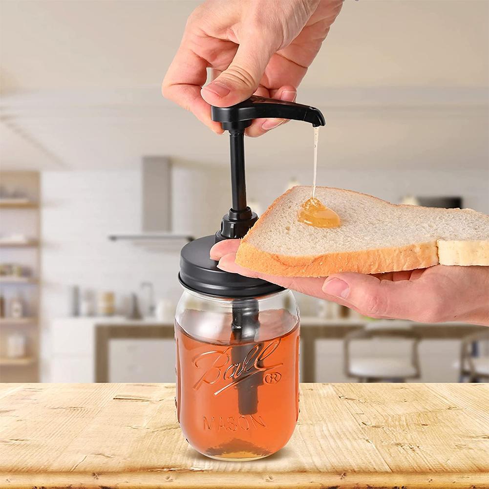 Syrup & Sauce Honey Dispenser Pump Lids For Regular Mouth Mason Jar V9W2 M0N9