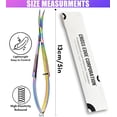 thumbnail image 4 of Cross Edge Curved Spring Scissors 5 Inch Stainless Steel Precision Eyebrow & Eyelash Shaping & Trimming Scissor, Snips Squeeze, Embroidery, Knitting Micro Tip Craft Scissors (Rainbow), 4 of 18