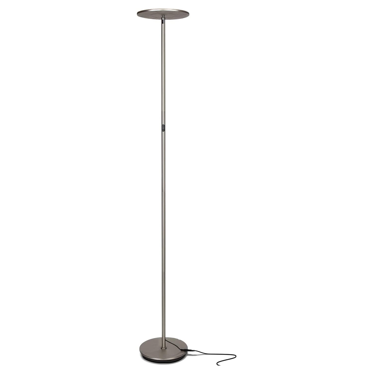 Tall Standing Modern Pole Light for Living Rooms & Offices Brightech Sky LED Torchiere Super Bright Floor Lamp Dimmable Uplight for Reading Books in Your Bedroom etc Dark Bronze 
