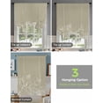 thumbnail image 4 of Spring Floral Tie Up Curtains for Kitchen Bathroom Bedroom Windows 63 Inch Length, Modern Art Pastoral Summer Botanical Balloon Drape Curtains Shade Rod Pocket Drapery Curtain Panel, 52"x45", 4 of 7
