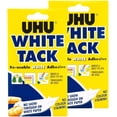 thumbnail image 1 of UHU Autocollant Blanc Format Twin - Adhésif Réutilisable - Lot de 2, 1 of 4