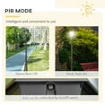 thumbnail image 4 of Outsunny 94.5" Solar Lamp Post Light with Auto Sensor Control, Black, 4 of 9