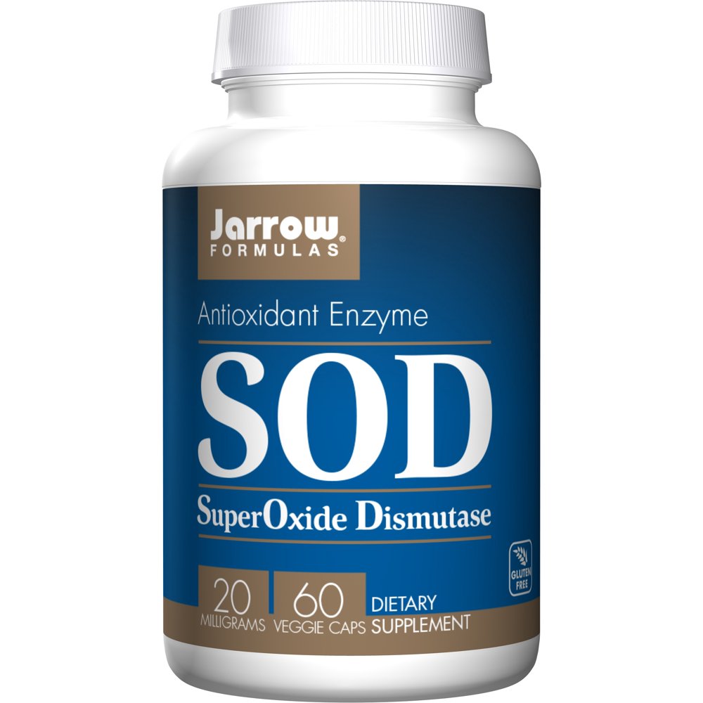 Jarrow Formulas Sod Superoxide Dismutase Antioxidant Enzyme Veggie Caps
