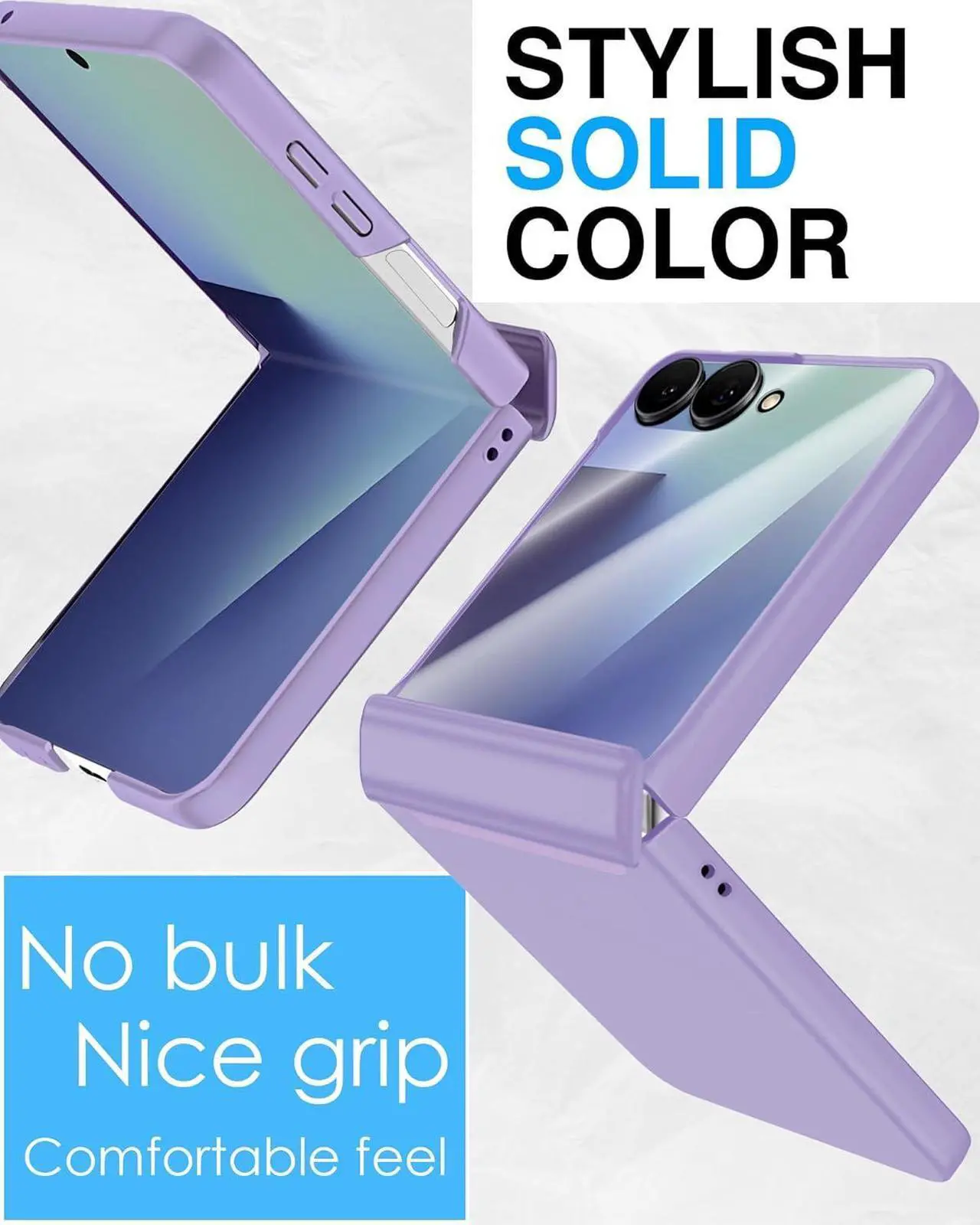 Case for Samsung Galaxy Z Flip 7, Hinge Protection, Built-in Screen Protector, Wireless Charging, Shockproof, Slim Rugged Phone Protective Case for Galaxy Z Flip 7