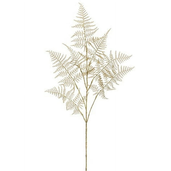 Allstate Asparagus Fern Artificial Floral Christmas Spray - 34" - Metallic Gold