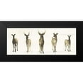 thumbnail image 2 of Popp, Grace 14x8 Black Modern Framed Museum Art Print Titled - Deer Herd I, 2 of 5
