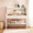 White, variant on WILK Kids Desk with Hutch, Student Writing Study Desk with Drawers and Shelves, Wooden Homework Station for Bedroom, Walnut