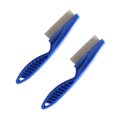 thumbnail image 1 of maskred 2x Robust And Durable Nit Comb For Cats And Dogs Easy To Clean Comfortable Grip Nit Comb For Animals blue L 1Set, 1 of 6