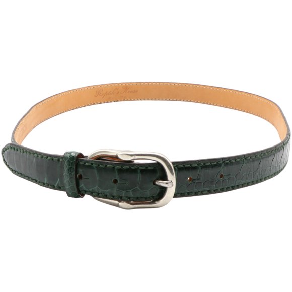 Reptile's House Men's Forest Ostrich Belt - L