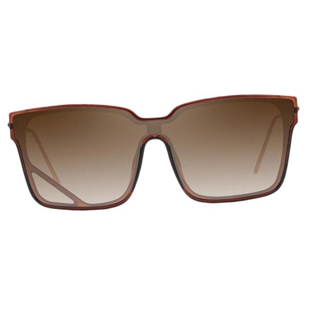 Gafas de sol elegantes con montura grande para mujer, , gafas para discoteca, ropa de calle marrón Yuyangstore Gafas de sol con lentes de montura grande
