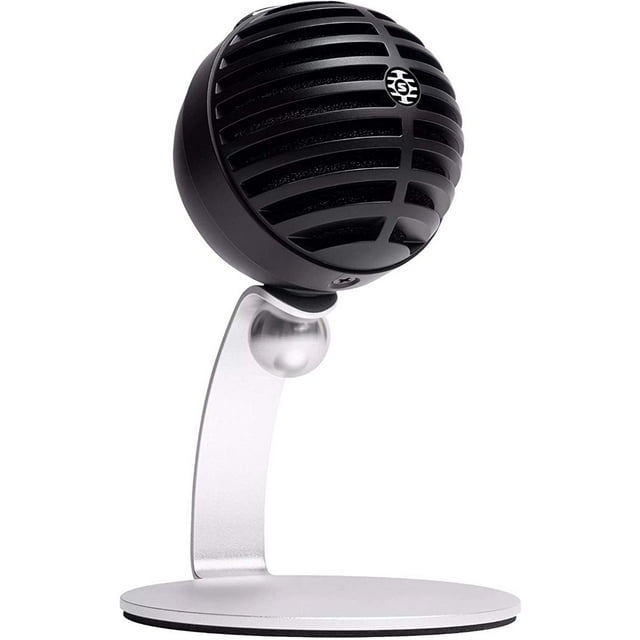 Micrófono Dinámico Shure MV5C-USB Ideal para Home Office Negro