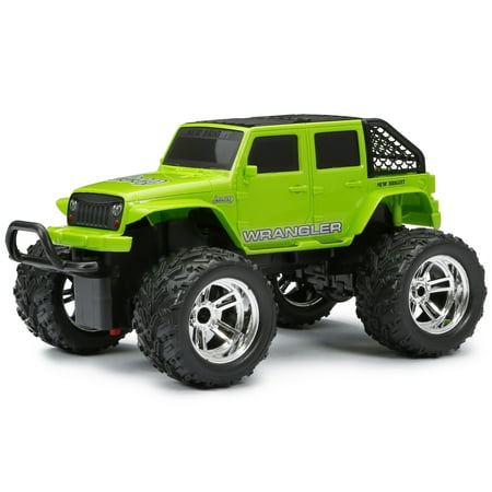 New Bright 1:16 Scale RC Chargers 4-door Jeep - Green