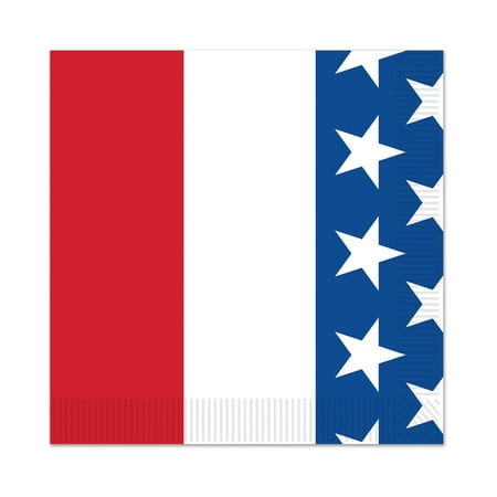Fourth of July Independence Memorial Day Patriotic Beverage Paper Party Napkins