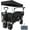 Black, variant on Collapsible Beach Wagon Cart with Removable Canopy, 2 cup holders and Adjustable Handles, Foldable Utility Heavy Duty Wagons Carts for Grocery/Sports/Garden/Shopping/Camping, Grey