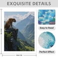 thumbnail image 3 of Diamond Art Kit for Adults, Tiger On Mountain Cliff Vista Diamond Painting for Adults Beginners, DIY Diamond Art Painting Kits, 5D Diamond Painting Crafts for Home Decor 12x16 Frameless, 3 of 7