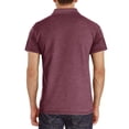 thumbnail image 3 of Zimjoy Men's Polo Shirts 3 Button Henley Collared Short Sleeve Shirts Soft Cotton Lightweight Casual Tops with Pocket, Deep Red M, 3 of 4