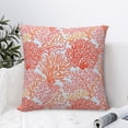 thumbnail image 4 of Yiaed Corals Print Pillow Covers Super Soft Decorative Square Throw Pillow Covers Case Cushion Covers for Sofa Couch Bedroom Car Decor（No pillow core）-20"x20", 4 of 7