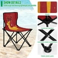 thumbnail image 4 of Outdoor Folding Chair 14.46x14.46x22.83 Inches, Camping Folding Chair Easy to Carry Ideal for Outdoor Picnics Camping Park Fishing Yellow Christmas Deer Beautiful, 4 of 8