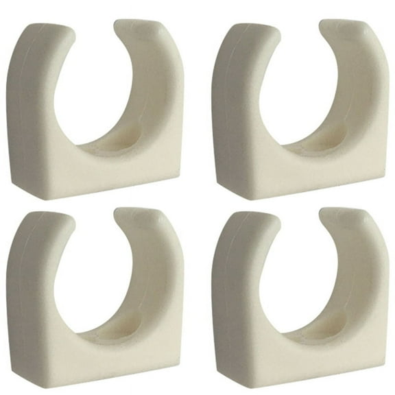 4 Pcs Nylon Ladder Clip Boat Hook for Size 1-1/4Inch Diameter per Set UV Marine Accessories Yacht Boat,White