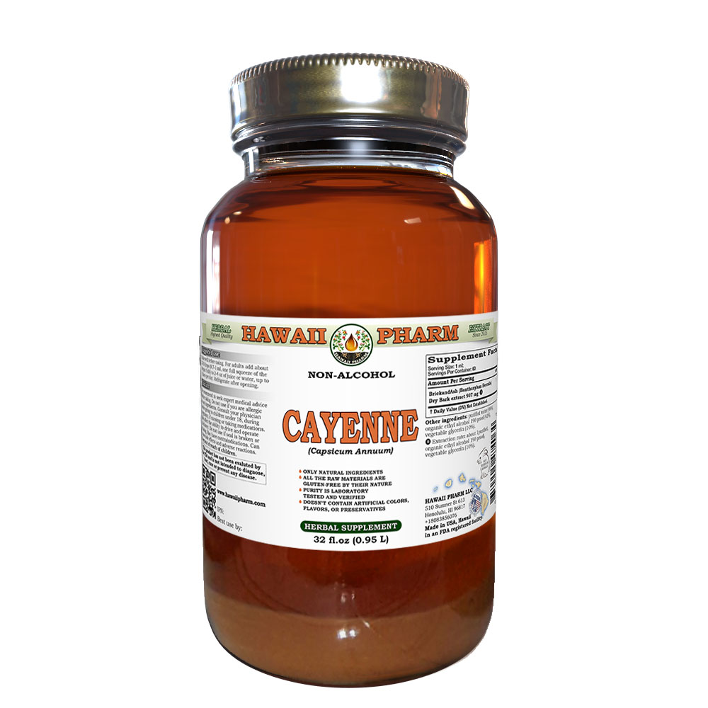 Cayenne (Capsicum Annuum) Dry Fruit Liquid Extract Tincture. Expertly