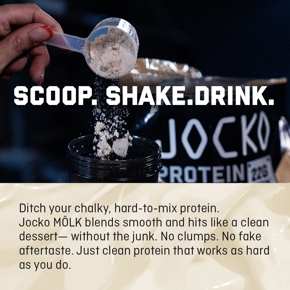 Jocko Mölk Whey Protein Powder 22g, 2lb bag, Mint Chocolate