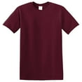 thumbnail image 4 of Gildan Softstyle Crewneck CVC T-Shirts, 60/40 Cotton/Polyester Adult Short Sleeve Tee, M Maroon Mist, 4 of 5