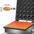 thumbnail image 4 of KFFKFF Machine for 25PCs Mini Round Pancakes Mini Dutch Pancake Maker Poffertjes, 4 of 9