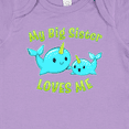 thumbnail image 4 of Inktastic My Sister Loves Me Cute Narwhal Boys or Girls Baby Bodysuit, 4 of 5