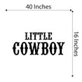 thumbnail image 4 of Little Cowboy Cowboy Cowgirl Chaps Rodeo Horse Pony Bull Steer Stallion Roper Holiday Gift Decorating Ideas Bedroom Wall Decal Sticker - Size: 40 In X 16 In, 4 of 5