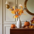 thumbnail image 4 of TINGXIN Fall Floral Stems, Fall Artificial Flowers with Pumpkins, Wire-Reinforced Bendable Stems, for Vases/Wreaths/Centerpieces, Thanksgiving, Halloween, (Style D), 4 of 5