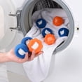 thumbnail image 1 of Atrapapelos para lavadora TANGJMXG 20 piezas bolas para quitar pelusas azul naranja, 1 of 5