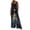 8# Blue, variant on Womens Christmas Print Wide Leg Jumpsuit Adjustable Strap Sleeveless Overalls with Pockets M