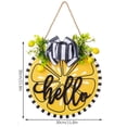 thumbnail image 3 of Hanging Wall Decor,Summer Lemon Door Sign Lemon Shape Hanging Sign Welcome Wooden Door Hanger Hanging Plaque Rustic Sign With Rope Welcome Fruit Themed Decor For Door Wall Porch Indoor Outdoor, 3 of 9