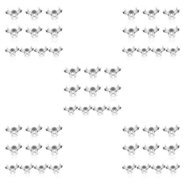 Toystoory 10 piezas de dobladores de plantas, pinzas para plantar, entrenadores, soporte de vid, fijación de jardinería, abrazaderas de blanco 5piezas
