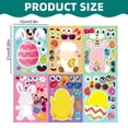 thumbnail image 3 of CoreLiving 12 Sheets DIY Happy Easter Egg Bunny Sticker Set - Bulk Craft Stickers for Easter Basket Stuffers Party Favor Supplies Spring Scrapbook Decorations Egg Fillers, 3 of 9