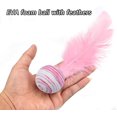 thumbnail image 3 of Juguete interactivo para gatos con pluma, juguete para rascar gatos, interactivo (3 piezas, rosa, azul, negro) TUNC Sencillez, 3 of 5