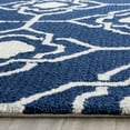 thumbnail image 3 of SAFAVIEH Four Seasons Delbert Trellis Polyester Area Rug, Navy/Ivory, 5' x 8', 3 of 3