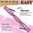 thumbnail image 2 of Lash Clusters Glue, Eyelash Bond and Seal, Long-Lasting 150H Waterproof, Non-Irritating Lash Extension Glue for DIY Individual Lashes at Home (White-5ml+5ml), 2 of 7